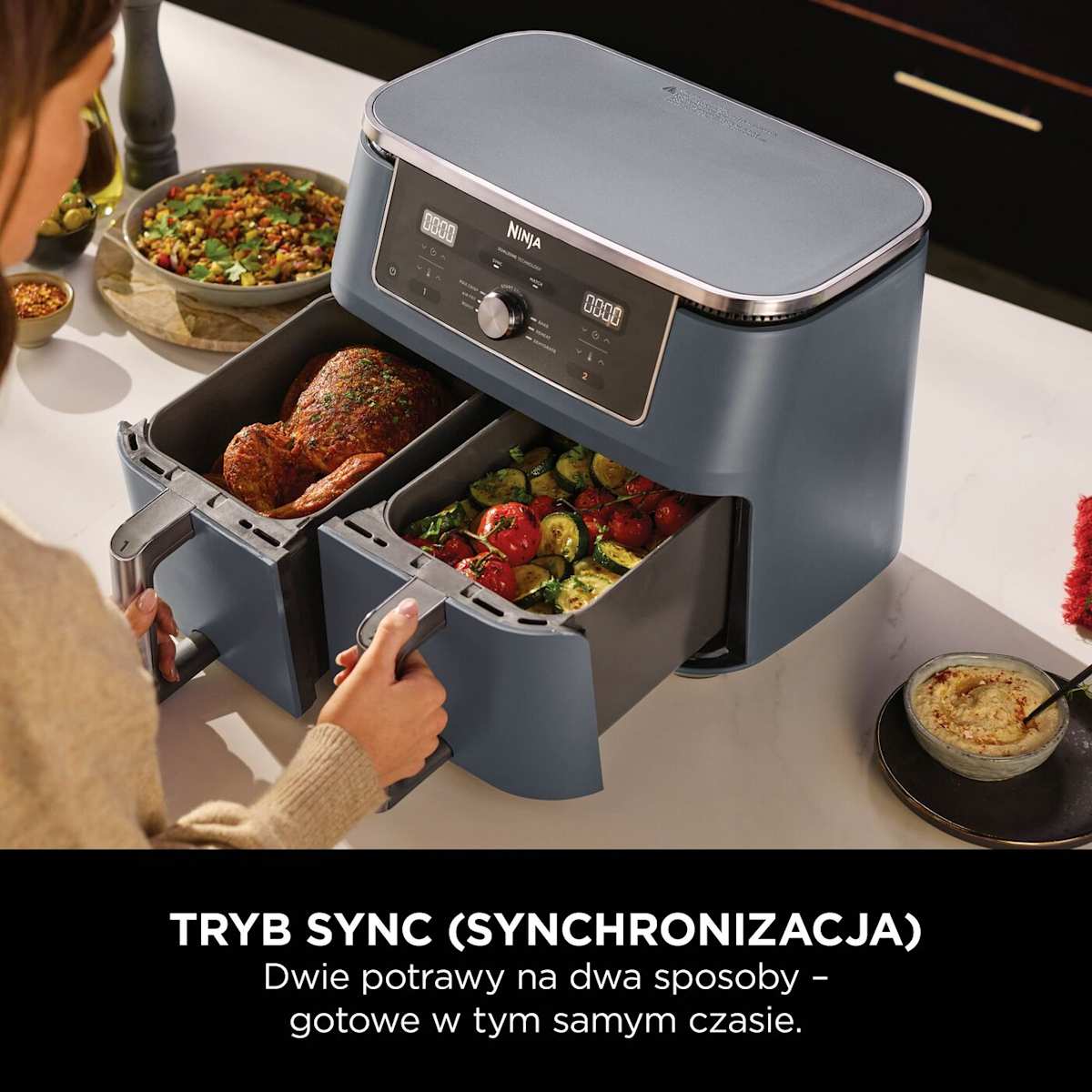 Ninja MAX 6-in-1 Dual Zone Air Fryer 9,5 l DZ400EUCYD